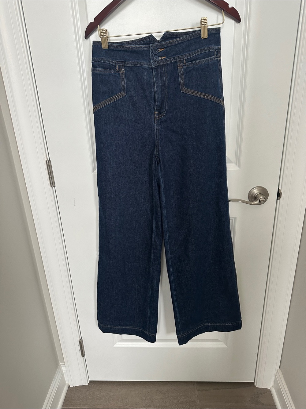 House of Harlow 1960 Dark Indigo Wide-Leg Jeans